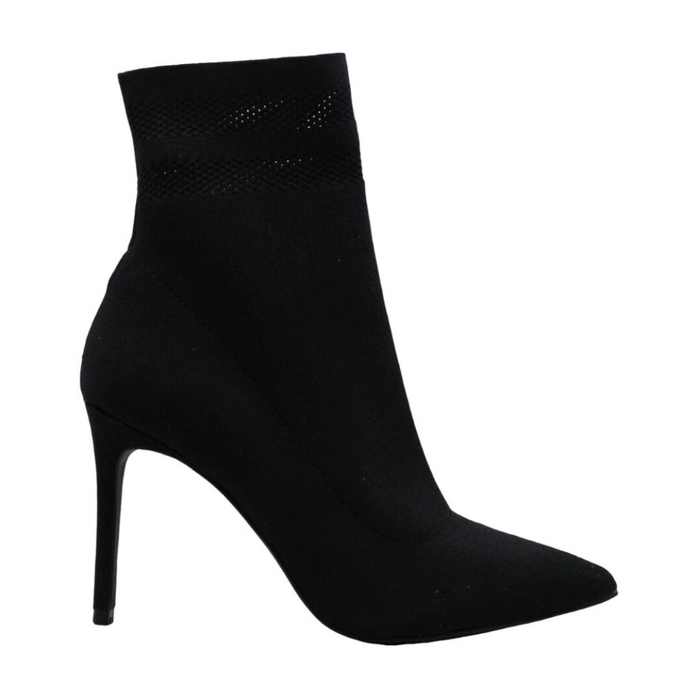 Steve Madden Cookie Sock Booties Boots Black 6 1/2